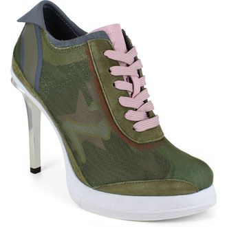 Zigi Soho Sneaker Platform Pump in Army Green Multi at Nordstrom, Size 10