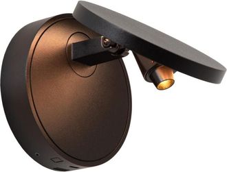 Lucide Lucide - Premium Ufor Wall light Ø12cm led Dim to warm - 1800K/3000K - Black