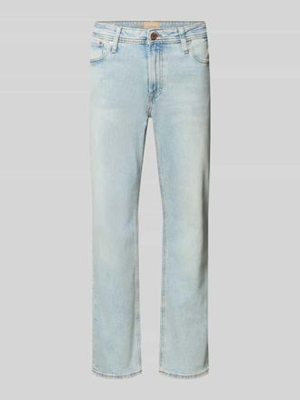 Jack & Jones Jack & Jones Straight Fit Jeans aus Baumwoll-Mix Modell CLARK ORIGINAL in Hellblau, Gr&ouml;&szlig;e 28/32