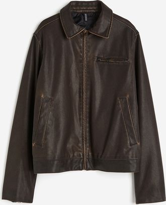 H&M Beschichtete Jacke - Brown