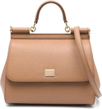 Dolce & Gabbana Borsa tote Sicily - Marrone