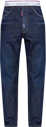 Dsquared2 Jeans met vintage-effect - Heren - Regular Fit Jeans - Blauw - M - Katoen - Jeans