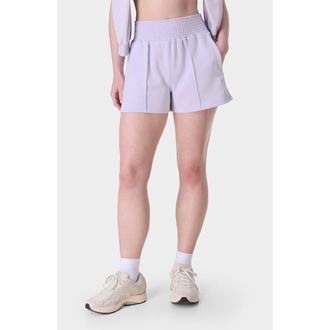 Sweaty Betty Sand Wash Cloud Weight Shorts in Heather Purple at Nordstrom, Size X-Large