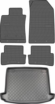 OEM Renault Clio Iv Estate De Marzo De 2013 A 2019. Juego De Alfombrillas De Goma Para Coche Y Alfombrilla Para Maletero