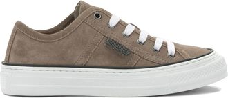 Brunello Cucinelli Brunello Cucinelli Shiny Tab niedrige Sneakers