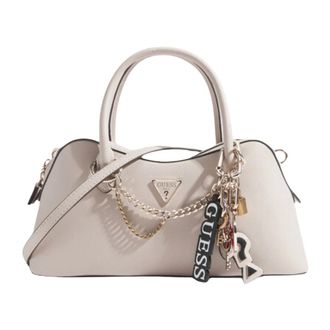 Guess Davina Charms Handbag - female - Guess - Handbags - White - ONE SIZE - Bags