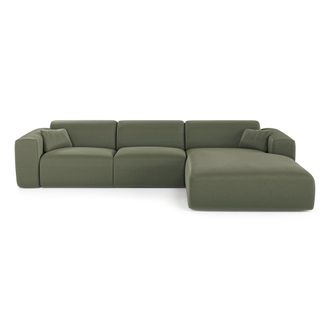 Sia Home Sof&aacute; convertible en &aacute;ngulo recto express 5plazas tejido trenzado verde