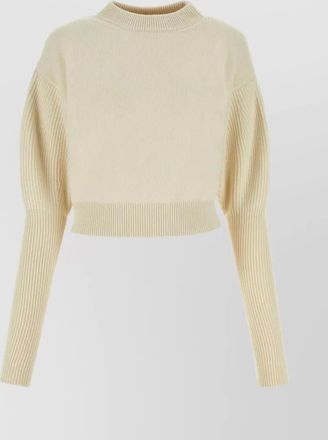 Alexander McQueen ribbed knit wool sweater