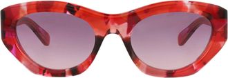 Chlo&eacute; Cat Eye-Frame Recycled Acetate Sunglasses