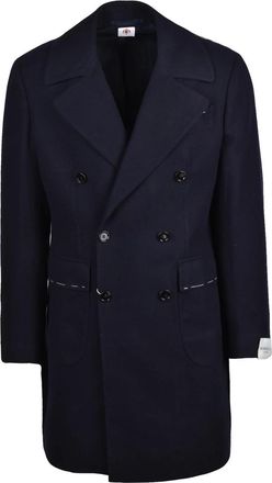 LUIGI BORRELLI NAPOLI Virgin Wool Double-Breasted Coat