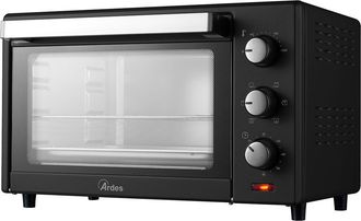 Ardes Horno El&eacute;ctrico Con Ventilador Y Temporizador, Seis Funciones De Cocci&oacute;n, 1600 W, Color Negro, Ardes Ar6231b