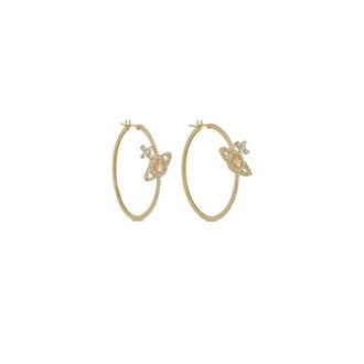 Vivienne Westwood Olympia Hoop Oorbellen - Dames - Oorbellen - Geel - ONE Size - Accessoires