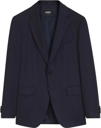 HUGO BOSS Huge Jas - Heren - Business blazers - Blauw - 2XL - Wol - Kostuums