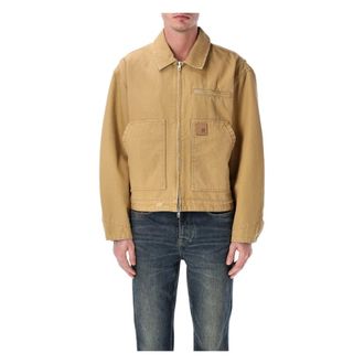 Represent Heaton Workwear Jacket - male - REPRESENT - Light Jackets - Brown - L - Jackets