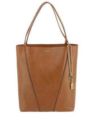 Chlo&eacute; Spin Leather Shoulder Bag