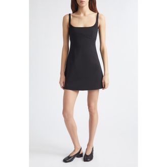 Sandy Liang Simon Minidress in Black at Nordstrom, Size 10