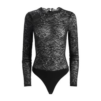 Alice & Olivia Dames, Tops, Zwart, Maat: M Nylon