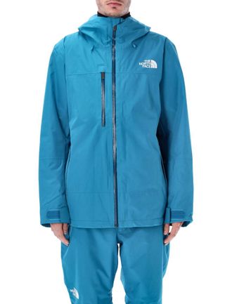 The North Face Blue Zip-Fastening Hooded Ski Jacket