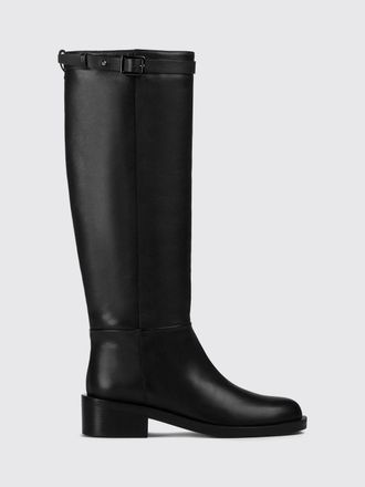 Doucal's Smooth Calfskin Knee-High Boots with Side Zip