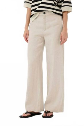Inwear Solina Linen Trousers Pant In Ecru Melange