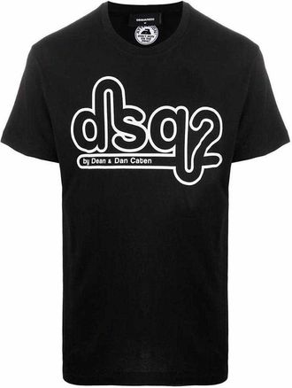 Dsquared2 DSquared2 Unisex Adult Bubble Logo Skinny T-Shirt (Zwart)