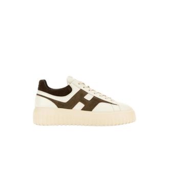 Hogan H-Stripes Sneakers - Heren - Schoenen - Beige - Maat: 40 EU Leer
