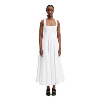 Sportmax Kleedjes, Dames, Wit, XS, Katoen, Spxgiro Jurk