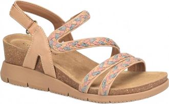 COMFORTIVA Womens Silvia Sport Sandal - Wide In New Caramel Multi