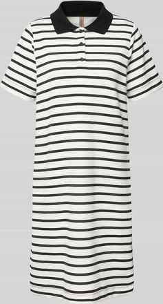 Soyaconcept Knielanges Polokleid mit kurzer Knopfleiste Modell BARNI in Black, Gr&ouml;&szlig;e XXL