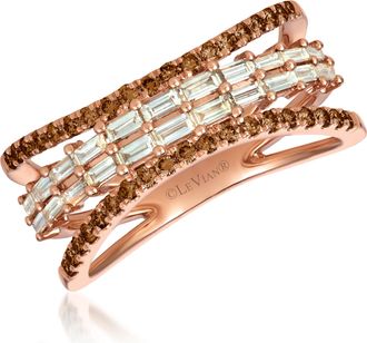 Le Vian Ladies Nude Diamonds Rings set in 14K Strawberry Gold TRKH 89