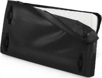 OEM Funda Protectora Para Colch&oacute;n, 133 X 71 X 17 Cm, Reutilizable, Impermeable, Almacenamiento Libre De Polvo, Tela Oxford, Negro, 1 Unidad