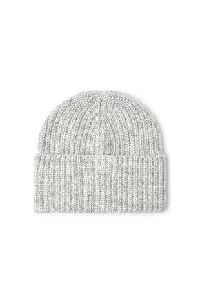 Brunello Cucinelli Rib knit beanie in Light Grey at Nordstrom, Size X-Large