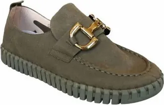 Ilse Jacobsen Womens Tulip 3874 Bit Loafer In Olive