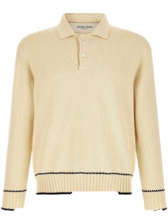 Golden Goose Journey Rindley Cotton-Blend Printed Knit Polo Shirt