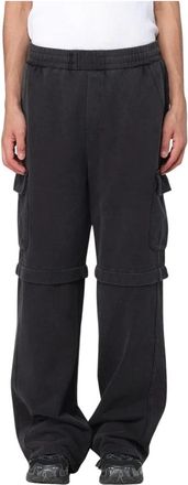 Daily Paper Clothing Cargo Broek Relaxte Pasvorm Moderne Stijl - Heren - Wijde Broeken - Zwart - 2XL - Broeken