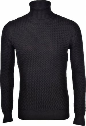 Gran Sasso Fietser Stijl 099 - Heren - Coltruien - Zwart - 2XL - Truien & Vesten