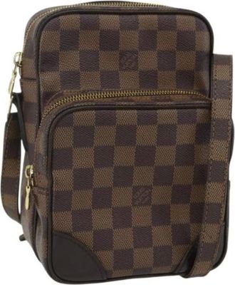 Louis Vuitton Pre-owned Cross Body Bags, female, Brown, Size: ONE SIZE Pre-owned Canvas Cross Body Bag