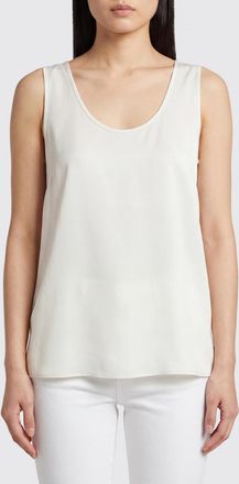 P.A.R.O.S.H. P. A.R. O.S. H. Top smanicato in poliestere con scollo a U