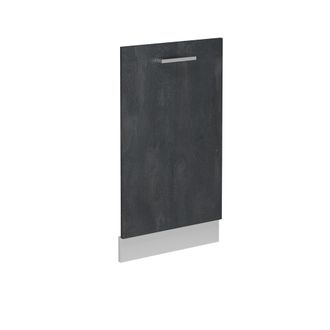 Vicco Panel Frontal Del Lavavajillas R-line, Hormig&oacute;n Negro, 45 Cm Sin Encimera