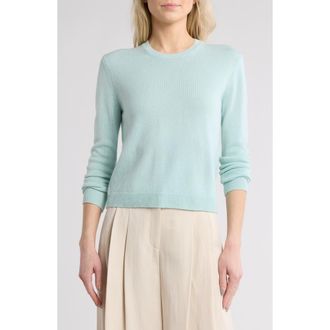 TWP Jill Crewneck Cashmere Sweater in Pale Aqua at Nordstrom Rack, Size X-Small