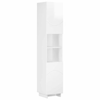 vidaXL Armario De Ba&ntilde;o Blanco Brillante 36.5 X 38 X 180 Cm Vidaxl