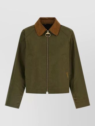 Barbour catlin jacket long sleeves contrast collar