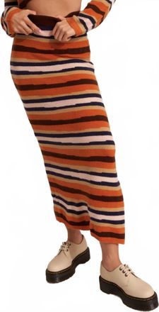 Callahan Dahna Maxi Skirt In Orange Multi