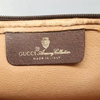 Gucci Pre-owned Leather gucci-bags - Dames - Vintage Schoudertas - Beige - ONE Size - Leer - Vintage