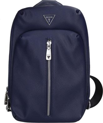 Guess Crossbodytas - Heren - Schoudertassen - Blauw - ONE Size - Leer - Tassen
