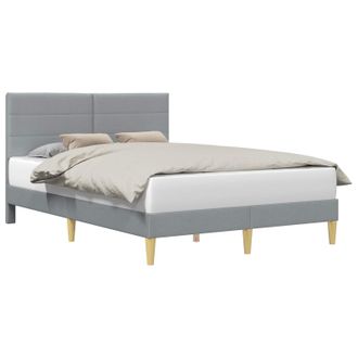 vidaXL Struttura Del Letto Grigio Chiaro 120 X 200 Cm Tessuto Vidaxl