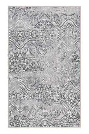 Wecon Home Alfombra de ba&ntilde;o con patr&oacute;n de paisley vintage gris 70x120