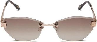 Just Cavalli Metalen Zonnebril - Dames - Zonnebrillen - Beige - 58 MM - Accessoires