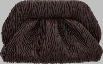 Themoir&egrave; Womens Clutch Bag Bios Medium Brown Cotton