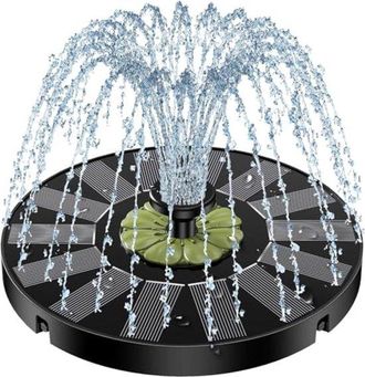 OEM Fuente Solar Para P&aacute;jaros Con Flor Verde Oliva - Autom&aacute;tica E Inal&aacute;mbrica Para Exteriores